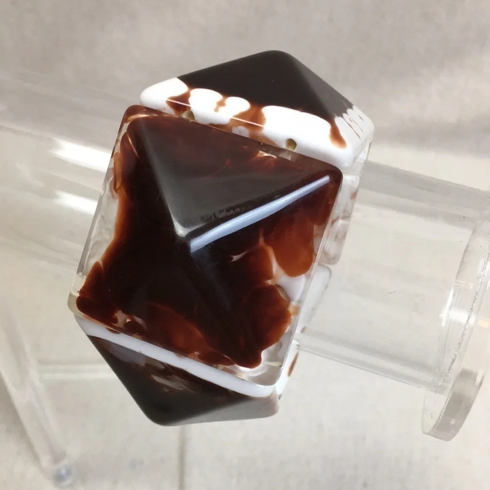 Vintage Funky Mod Chunky resin pyramid bracelet